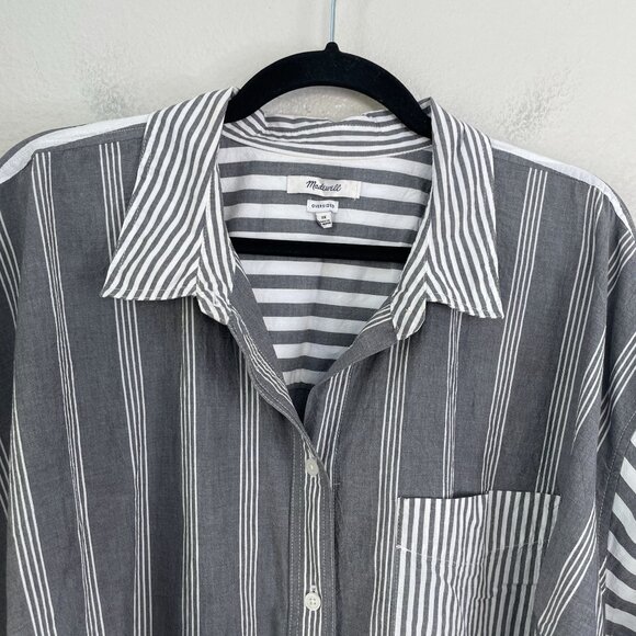 Madewell Womens Plus 3X Oversized Button Up Shirt The Signature Poplin Oversized - Picture 10 of 13